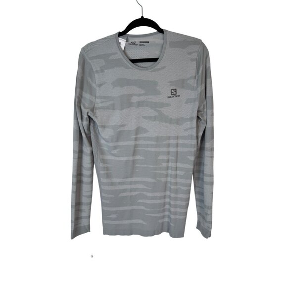 Salomon Other - NWT Salomon Mens Camo Long Sleeve Tee Alloy Heather Gray
